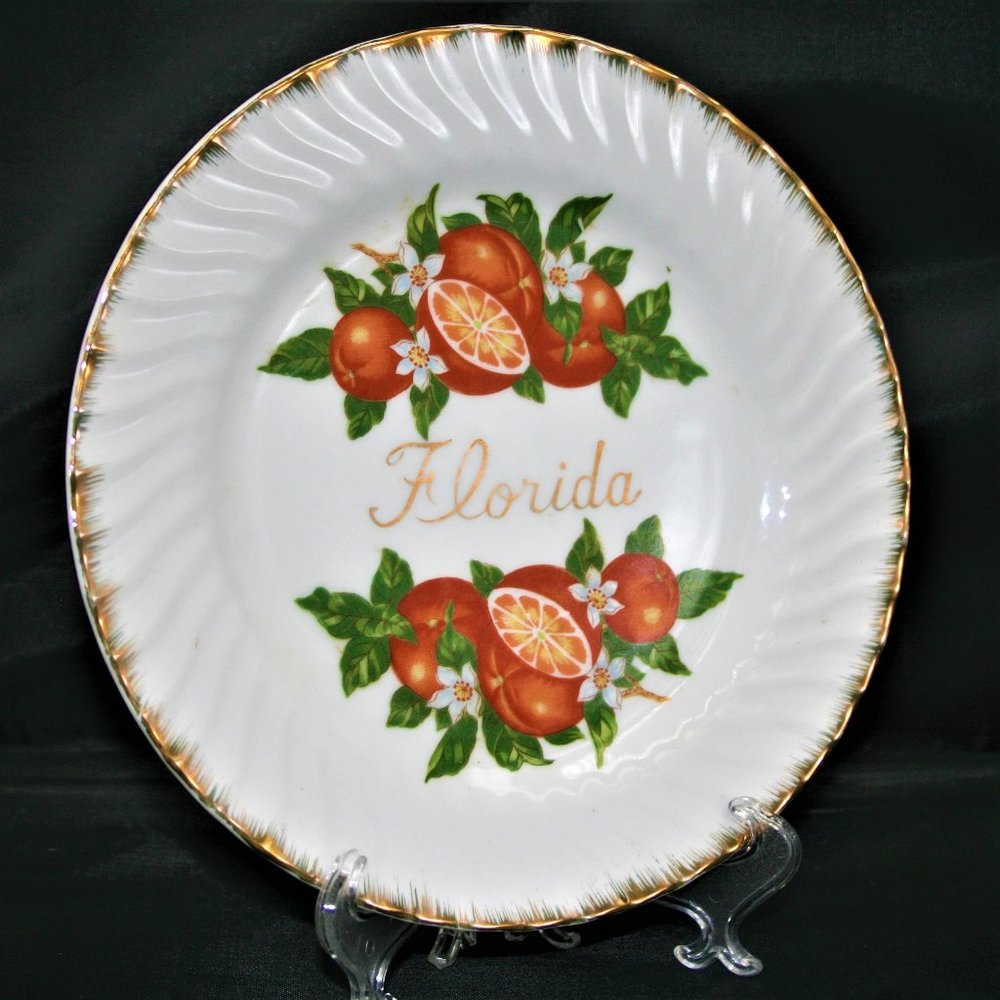 Florida Oranges Souvenir Plate